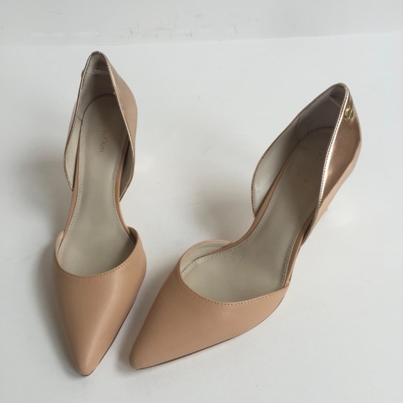 Calvin Klein Naline Nude with Rose Gold Metallic - Picture 3 of 7